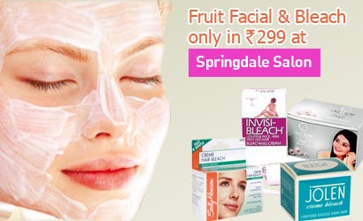 Spring Dale Punjagutta - 70% off on Fruit Gel Facial, Face & Neck Bleach worth Rs 1000 at Spring Dale.