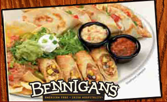 Bennigans Greater Kailash Part 2 - Pay Rs 399 for food & beverages served up with American & Mexican taste worth Rs 899 at Bennigan's.