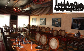 Angrezee Dhaba Punjabi Bagh - Pay Rs 439 to enjoy unlimited 4 Course Meal from a set menu worth Rs 1500 at Angerzee Dhaba. Get ready for a traditional dhaba experience!