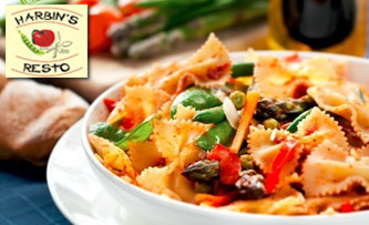 Harbin Restro Durgapur - A tempting treat for 2! Pay Rs 168 & enjoy 2 Soup or Coffee, 1 Pasta & 1 Mix Veg Maggie worth Rs 350 at Harbin Resto. Enjoy lots of delicacies with your loved ones!