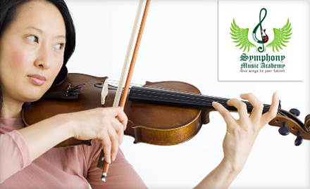 Symphony School of Foreign Languages Ashok Vihar Phase 1, Gurgaon - Pay Rs. 99 for 5 beginner’s sessions of Guitar, Violin, Drums or Vocals worth Rs. 1499 at Symphony Music Academy.