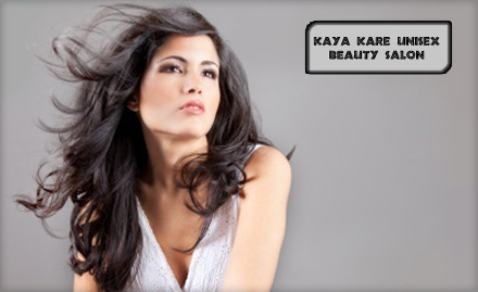 Kaya Kare Unisex Beauty Salon Gomti Nagar - Pay Rs 349 for Haircut/Manicure, Facial, Bleach/Pedicure, Hair Spa and more worth Rs 2430 at Kaya Kare Unisex Beauty Salon.