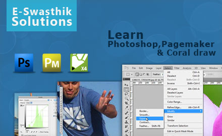E-Swasthik Solutions 100 Feet Road - Pay Rs. 99 to get 8 classes of CorelDraw, PageMaker and Photoshop worth Rs. 8000 at E-Swasthik Solutions. Also 50% off on further enrollment.