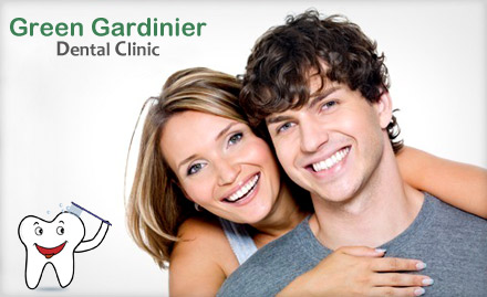 Green Gardinier Dental Clinic S K Nagar - Pay Rs. 99 and get 75% off on any dental care service at Green Gardinier Dental Clinic.