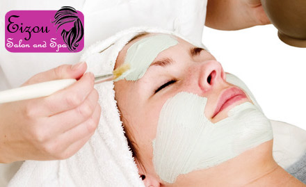 Eizou Salon And Spa New BEL Road, Dollar Colony - Pay Rs. 479 for Facial, Hair Spa, Manicure & Foot Massage worth Rs. 2600 at Eizou Salon & Spa. Also enjoy 20% off on other salon services! 