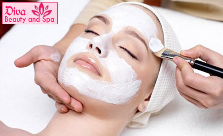 Diva Salon & Spa Somajiguda - Pay Rs 419 for head oil massage, hair spa, facial, waxing and more worth Rs 1750 at Diva Beauty and Spa.