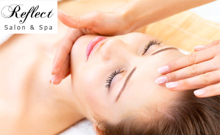 Reflect Salon And Spa New Thippasandra - Pay Rs. 439 for a hair wash, conditioning, facial, head or foot massage and more worth Rs. 4000 at Reflect Salon & Spa.