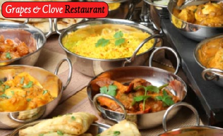 Grapes & Clove Restaurant Palton Bazar - Pay Rs. 29 to get 30% off on food and beverages from the menu at Grapes & Clove Restaurant.