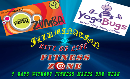 Illumination Lite of Life Kandivali - Pay Rs. 49 for 5 Hours Session of Yoga or Zumba or Salsa worth Rs. 500 at Illumination Lite of Life. Also 40% off on further enrollment!