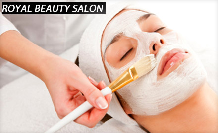 Royal Beauty Salon Bhatindi - Pay Rs. 299 for Facial, Bleach, Waxing, De Tan Pack, and more worth Rs. 2200 at Royal Beauty Salon.