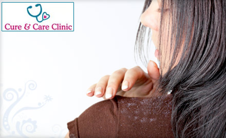 Cure & Care Clinic Gurukul - Pay Rs. 479 for 1 month Anti Dandruff Treatment worth Rs. 2000 at Cure & Care Clinic.