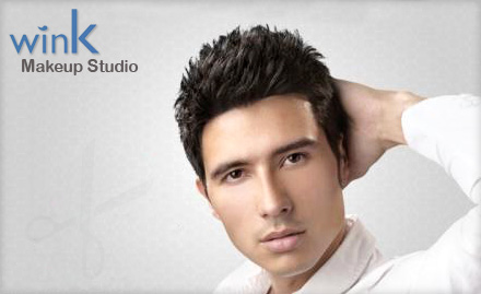 Wink Makeup Studio And Academy C-Scheme - Pay Rs. 99 for Hair cut and Shaving worth Rs. 300 at Wink Makeup Studio.