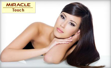 Miracle Touch Salon n Spa Koregaon park - Ladies…Pay Rs. 2499 for Hair Rebonding (any length) and Hair Conditioning worth Rs. 10500 at Miracle Touch Salon n Spa.