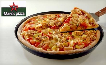Marc's Pizza Maninagar - Pay Rs. 39 to enjoy buy 1 get 1 offer on scrumptious pizza at Marc's Pizza.