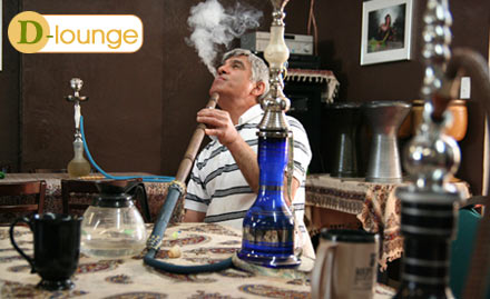 D Lounge Mayur Vihar Phase 2 - Pay Rs 279 for Premium Hookah, Sandwich/Burger and Coolers worth Rs 600 at D-lounge.