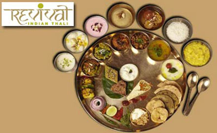 Revival IndianThali Andheri West - Pay Rs. 49 for Buy 1 get 1 offer on Veg Thali at Revival Indian Thali.