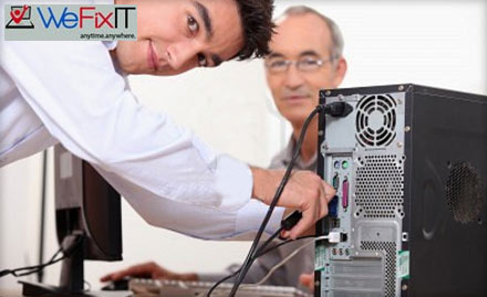 WeFixIT Thiruvanmiyur - Say goodbye to your computer problems! Pay Rs. 49 and get Desktop or Laptop Services worth Rs. 200 at your doorstep from WeFixIT. Also 50% off on further membership!