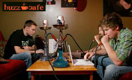 Buzz cafe Sindhi Colony - Pay Rs. 49 to enjoy a flavoured hookah worth Rs. 300 at Buzz Cafe.