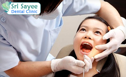 Sri Sayee Dental Clinic Mettupalayam - Pay Rs. 149 for Teeth Scaling, Polishing, Extraction and Consultation worth Rs. 1200 at Sri Sayee Dental Clinic. Also 30% off on other services!