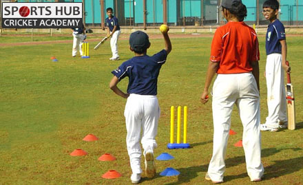 Sports Hub  Academy Borivali - Pay Rs. 499 for 1 month cricket coaching worth Rs. 3500 at Sports Hub Cricket Academy.