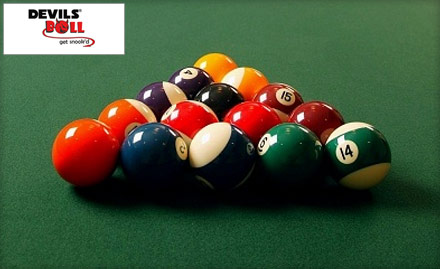 Devil's Ball Purasawalkam - The green table beckons! Pay Rs. 99 for an hour of snooker worth Rs. 300 at Devil's Ball