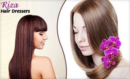 Riza Unisex Salon Phase 10 - Get a Hair Rebonding, Conditioning, Hair spa and More at Rs 1999 