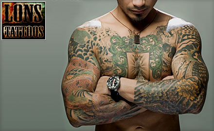 Lons Tattoos Malviya Nagar - Pay Rs. 499 for 16 sq inch black or coloured permanent tattoo worth Rs. 16000 at Lons Tattoos.