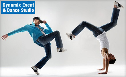 Dynamix Event & Dance Studio Nirman Nagar - Pay Rs 99 for 15 dance sessions of hip-hop, free style, bollywood, folk, contemporary or salsa worth Rs. 500 at Dynamix Event & Dance Studio.
