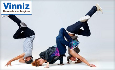 Vinniz The Entertainment Engineer Raja Park - Pay Rs 49 for 4 dance sessions worth Rs 200 at Vinniz The Entertainment Engineer.