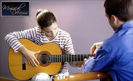 Musical Dreams East Of Kailash - Hit the perfect note with 50% off on guitar classes for 1 month at Musical Dreams.