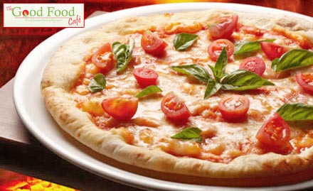 The Good Food Cafe Pitampura - Pay Rs 29 to enjoy Buy 1 Get 1 offer on any regular pizza or any large salad at The Good Food Cafe.