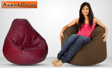 Anand Decor Outlet Raja Park - Pay Rs 999 for a XL Bean Bag Chair worth Rs 2500 at Anand Decor Outlet. Get Stylish & Customized bean bags right at your doorstep!