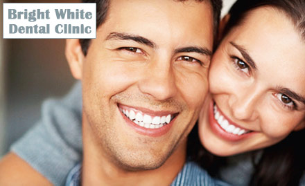 Bright White Dental Clinic Mem Nagar - Pay Rs. 149 for teeth scaling, polishing, X-ray and consultation worth Rs. 1499 at Bright White Dental Clinic. Smile with confidence!
