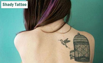 Shady Tattoo New Alipore - Pay Rs 199 for 2 inch colored or black permanent tattoo worth Rs 2000 at Shady Tattoo.