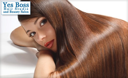Yes Boss Hair Studio And Beauty Salon Model Town Extension - Pay Rs 1649 for any length L’Oreal Hair Rebonding worth Rs 6000 at Yes Boss Hair Studio and Beauty Salon. Also get 20% off on Gold Facial!