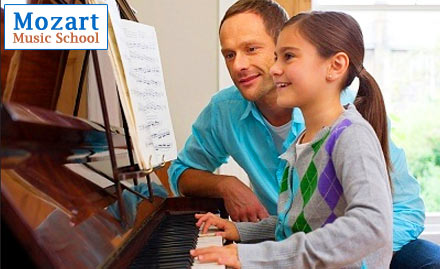 Mozart Music School Kodambakkam - Pay Rs. 49 for 4 Sessions of Piano or Keyboard or Drum worth Rs. 500 at Mozart Music School. 20% off on further enrollment!