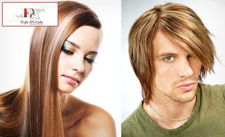 High Attitude Unisex Salon Pimple Saudagar - Pay Rs. 99 to get 65% off on straightening, waxing, bleach and more at High Attitude Unisex Salon.