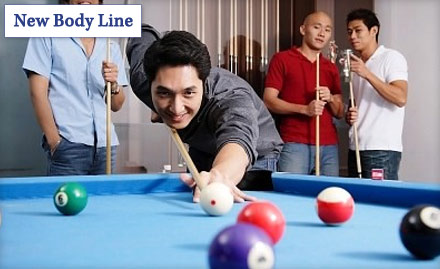 New Body Line Jankipuram - Pay Rs 79 for 1 hour of snooker worth Rs 160 at New Body Line.