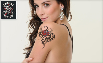 Tribal Ink Tattoos Studio Preet Vihar - Ink with an attitude! Pay Rs. 599 for 6 inch coloured or black permanent tattoo worth Rs. 5100 at Tribal Ink Tattoo.