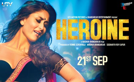 PVR Cinemas Connaught Place - Unfold the locked secrets of stardom with Heroine! Movie Tickets in just Rs 225.