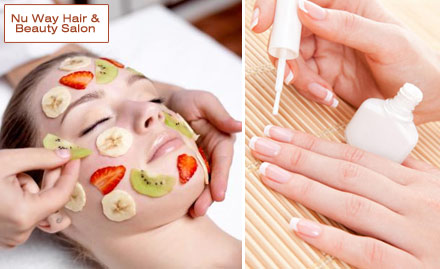 Nu Way Hair N Beauty Salon Secunderabad - Pay Rs. 49 to enjoy 40% off on face bleach, fruit facial, waxing, manicure or more at Nu Way Hair & Beauty Salon. 