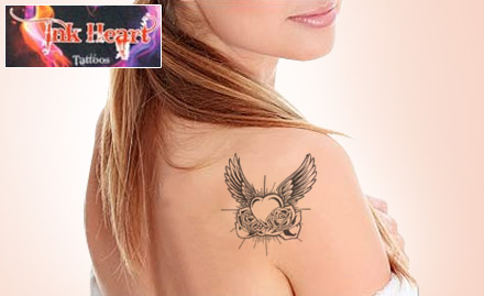Ink Heart Tattoo Mulund - Get Inked! Pay Rs. 460 for 7 Inch permanent coloured or black tattoo worth Rs. 10000 at Ink Heart.