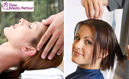 Tiyas Beauty Parlour Nirman Nagar - Pay just Rs. 449 to get french manicure, hair cut, hair spa and more worth Rs. 3000 at Tiyas Beauty Parlour.