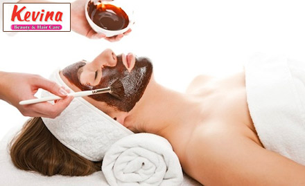 Kevina Subhash Nagar - Pay Rs. 499 for facial, hair spa, bleach, head massage, waxing, manicure or pedicure and threading worth Rs. 2500 at Kevina Beauty and Hair Care.