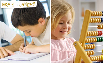 Brain Turners Circus Avenue - Pay Rs. 49 for 6 classes of Abacus or mental mathematics worth Rs. 500 at Brain Turners. Also get 30% off on further enrollment!