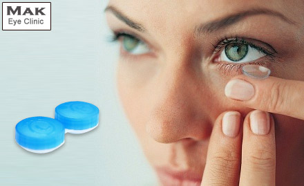 Mak Eye Clinic Kareli - Experience clear vision! Pay Rs. 49 to enjoy buy 1 get 1 offer on colored contact lens at Mak Eye Clinic. Also get free consultation and auto refraction!