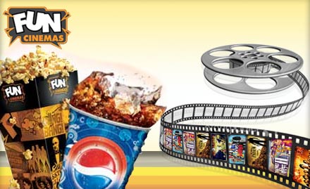 Fun Cinemas Maqbool Pura - Pay Rs. 10 to enjoy a Pepsi - Popcorn Combo with every movie ticket booked at www.funcinemas.com. Limited Period Offer!! Buy Now!