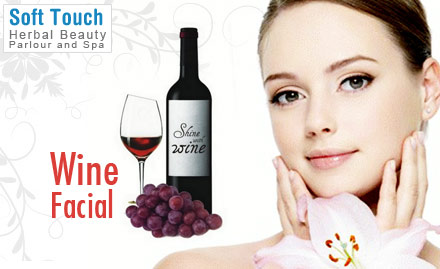 Soft Touch Herbal Beauty Parlour and Spa Kothrud - Pay Rs. 449 for wine facial, wine manicure, face polishing, back massage, hand reflexology and more worth Rs. 2350 at Soft Touch Herbal Beauty Parlour and Spa