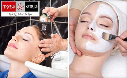 Dyes & Kurls Goregaon West - Pay Rs. 499 for L'Oreal hair spa, anti tan facial, bleach and more worth Rs. 4100 from Dyes and Kurls Salon.