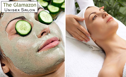 Glamazon Unisex Salon Malviya Nagar - Ladies...Pay Rs. 599 for facial, face bleach, head massage and more worth Rs. 2400 from The Glamazon Unisex Salon.